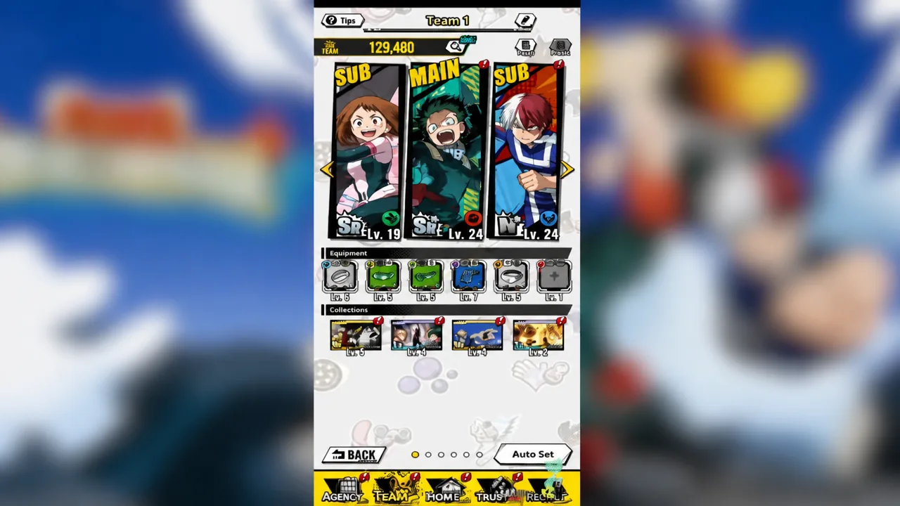 Team building for my hero academia united survival runs