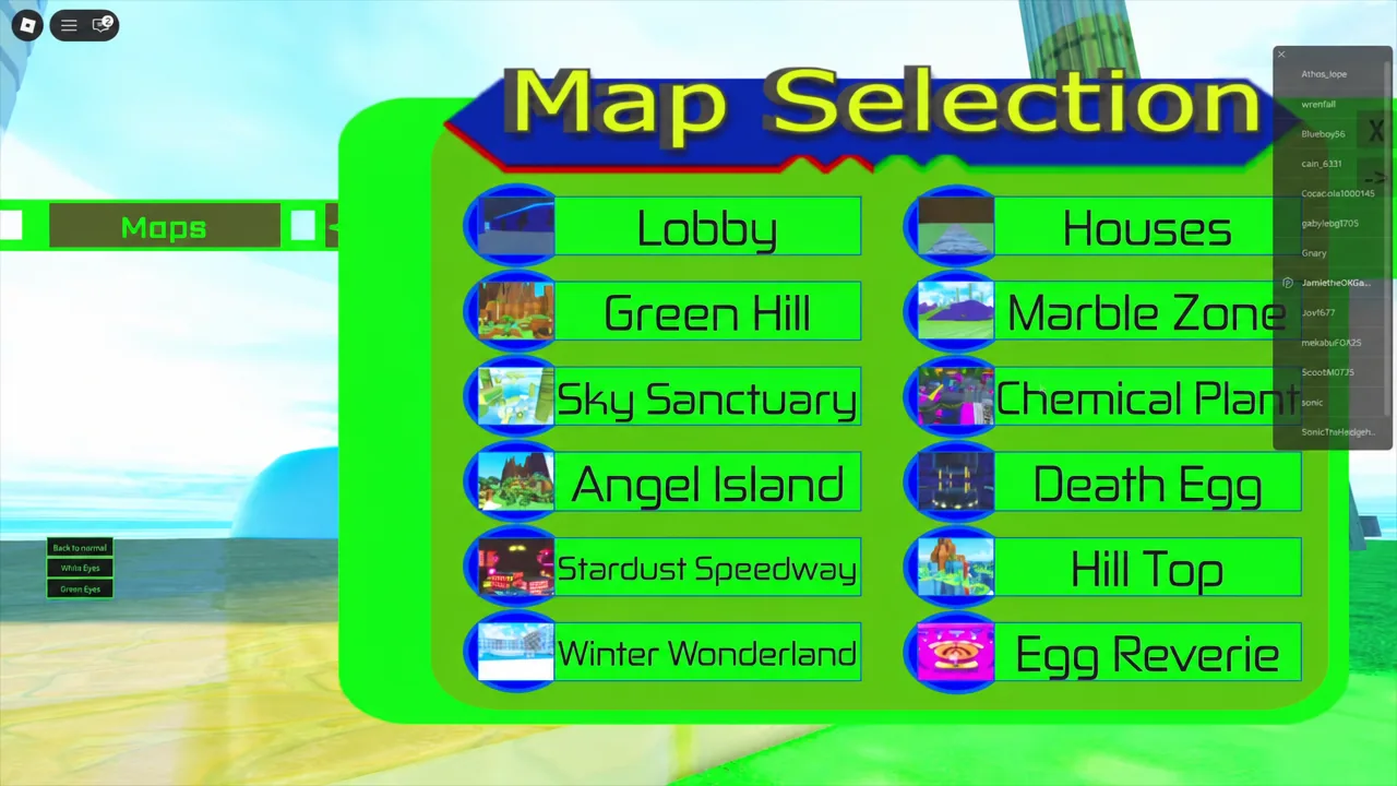 Classic Metal Sonic flying between the floating platforms of Sky Sanctuary