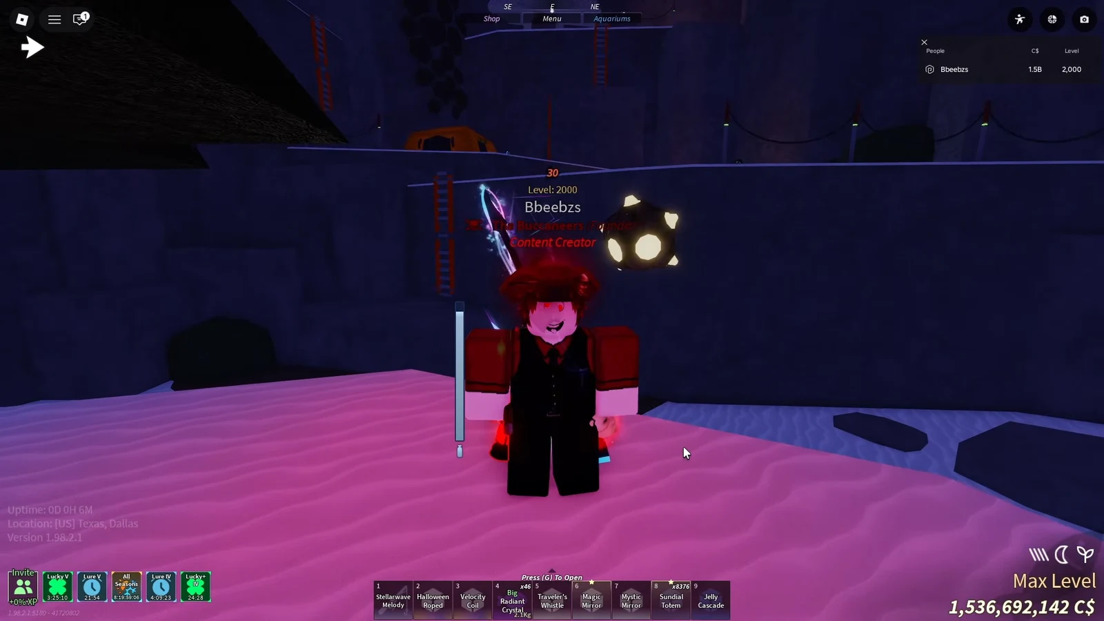 Avatar standing inside the Astral Cavern with the Press (G) To Open prompt visible