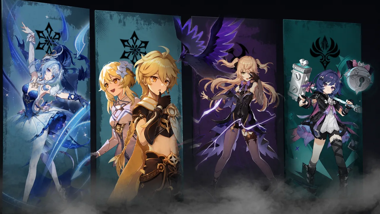 Cryo MC-Fischl-Prune-and Odette Team Composition in Genshin Impact