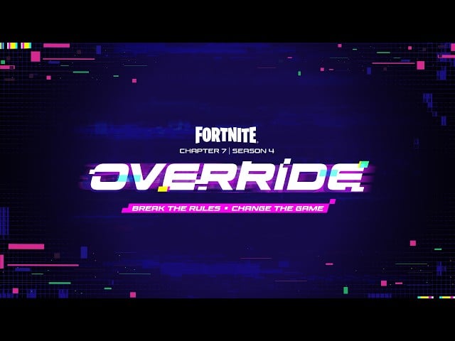 Hazy background figure in green armor resembling the classic Doom Slayer in a Fortnite trailer