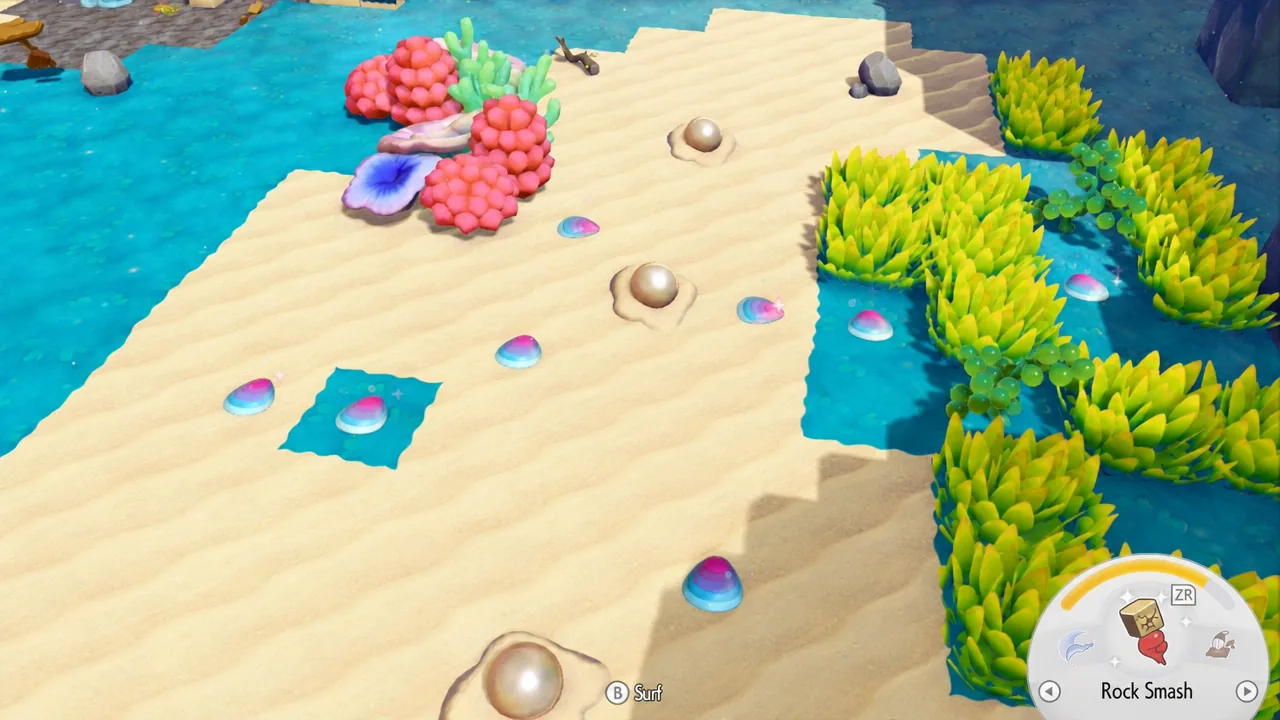 Collecting a Prism Scale on the Starmie Dream Island in Pokémon Pokopia