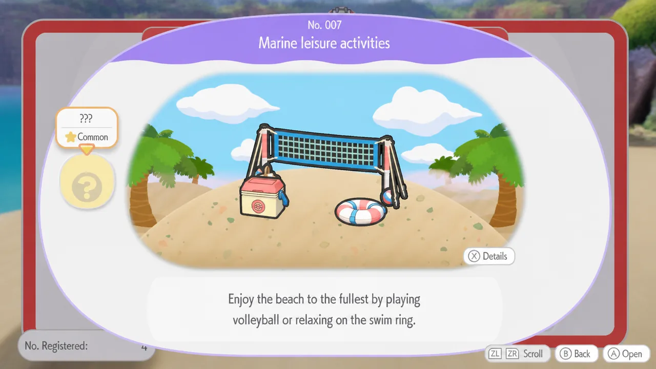 marine leisure activities habitat pokopia