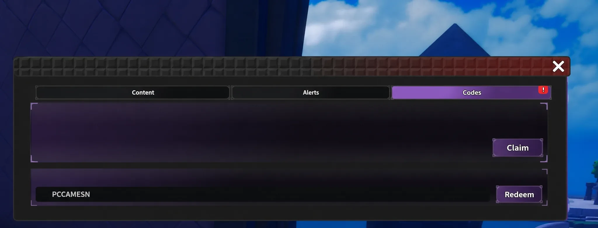 Redeeming Portal Keeper codes on Roblox