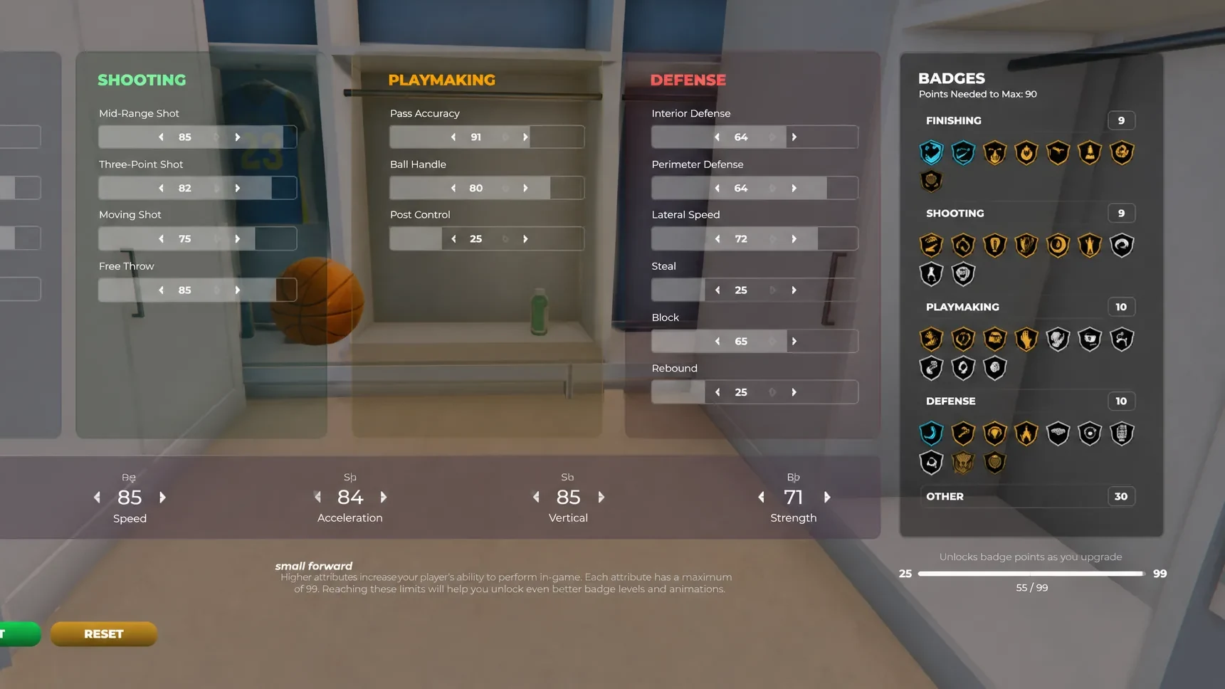 Practical Basketball Small Forward Build