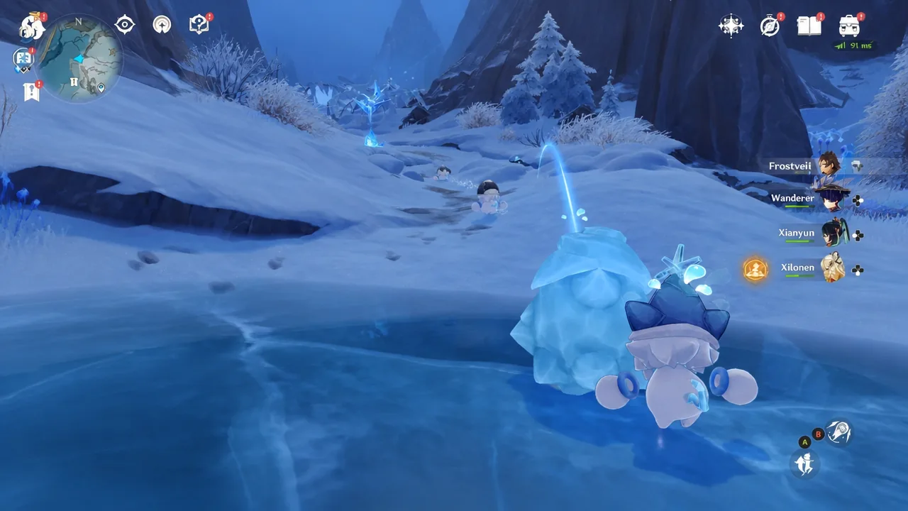 how to win the race against a jack frost 5 in genshin impact