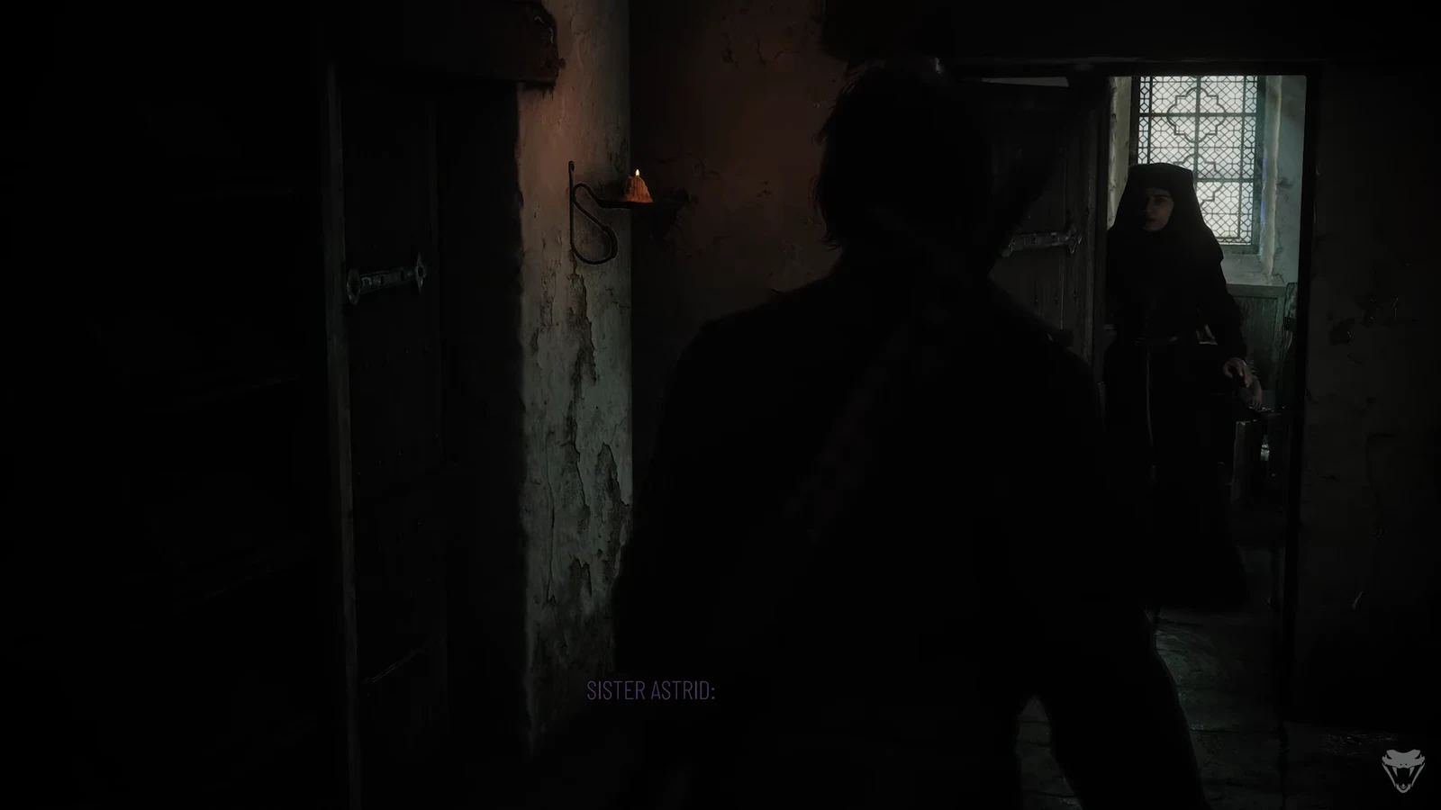 Faro and Alec breaking into the convent to rescue young Sophia