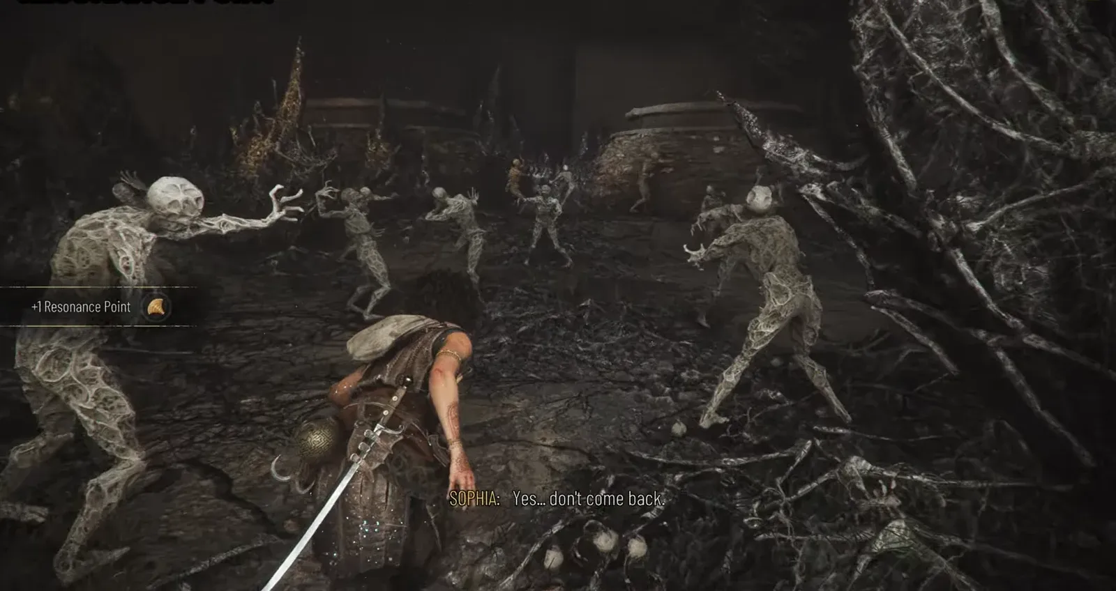 Resonance Point earned while fighting spectral enemies near the light pillar