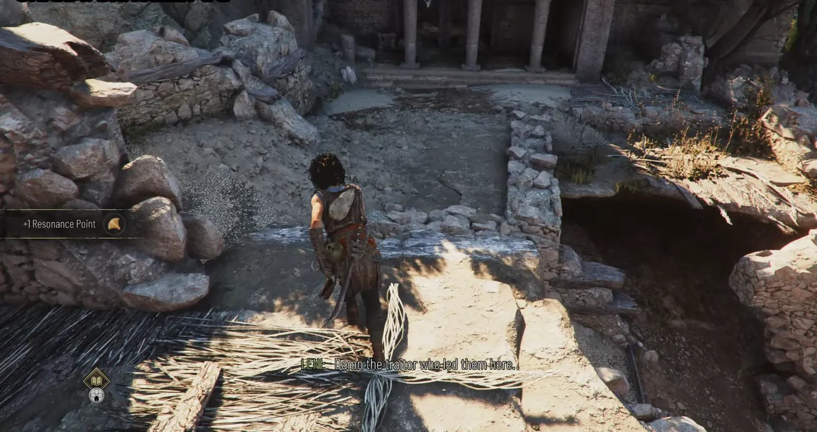 Bracelet #2 charm notification while exploring rocky ruins