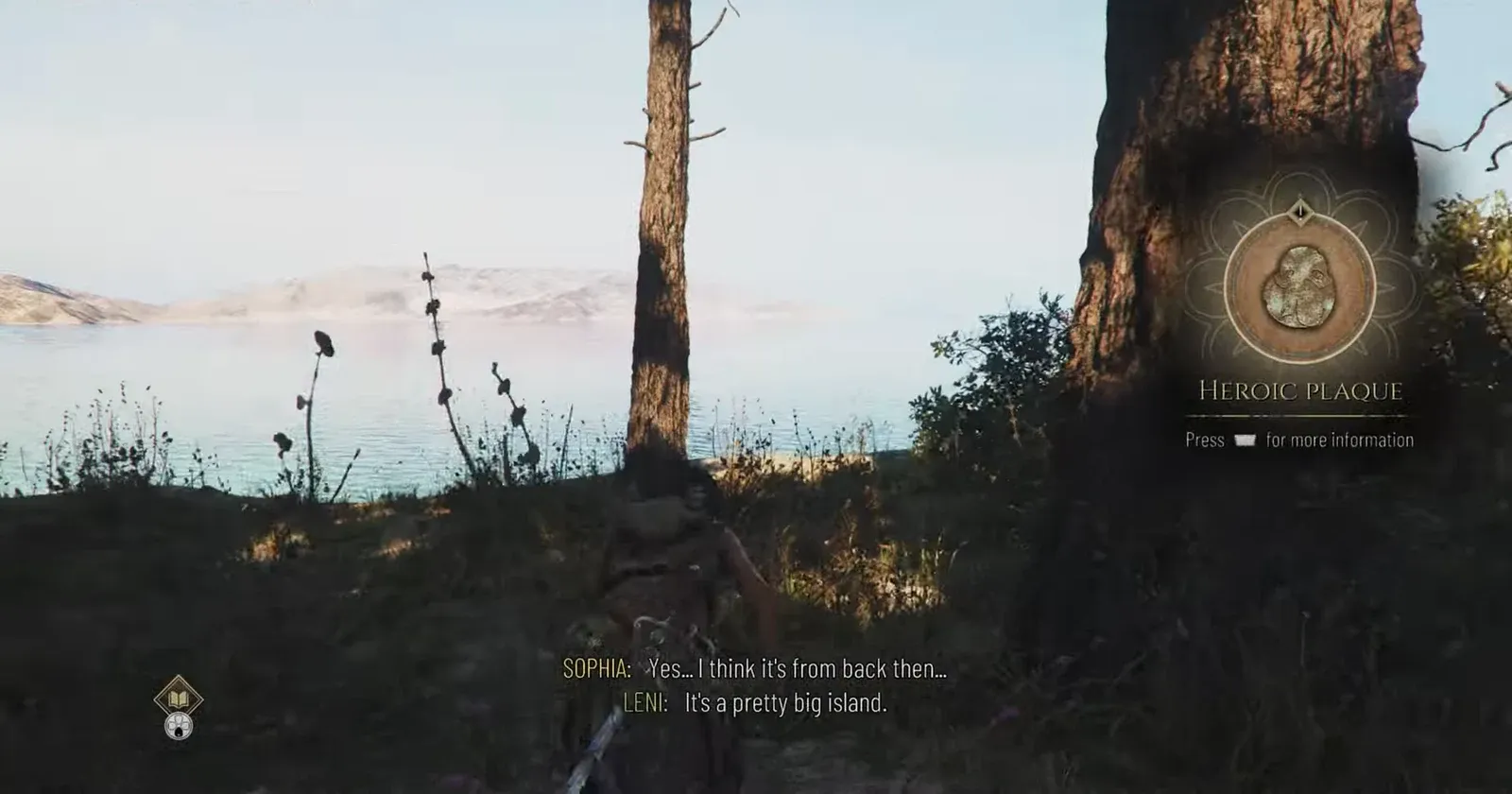 Heroic Plaque interaction prompt shown at a Resonance Point in the ruins