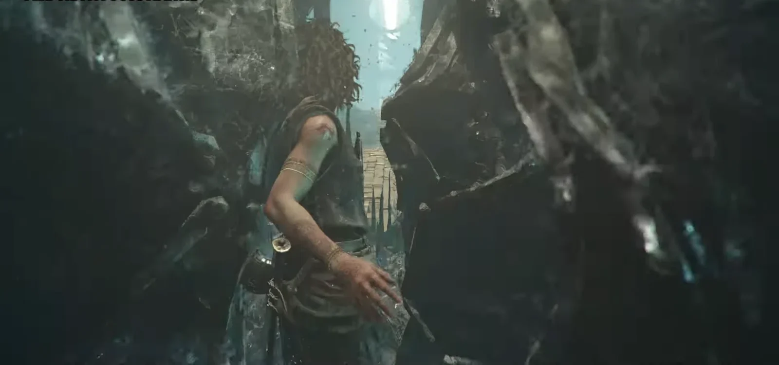 Sophia caught in an enemy grab as the Focus attack input triggers to break free