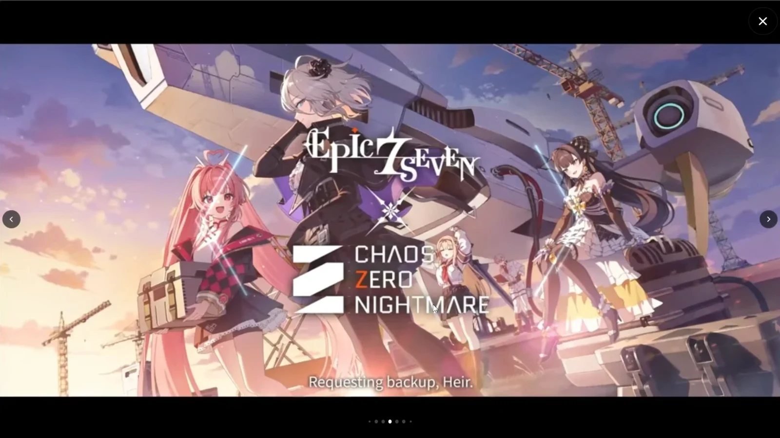 Chaos Zero Nightmare collaboration reveal with Renoa, Haru, and Mei Lin