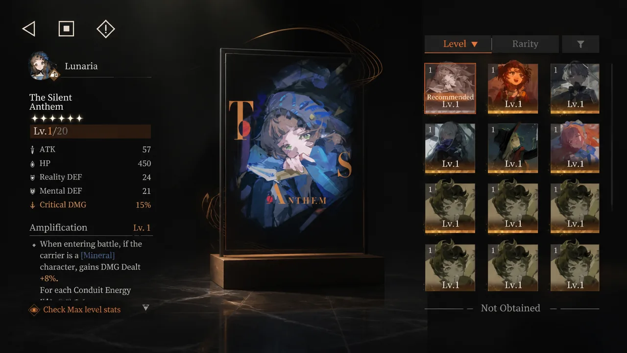 The Silent Anthem psychube selected in the inventory