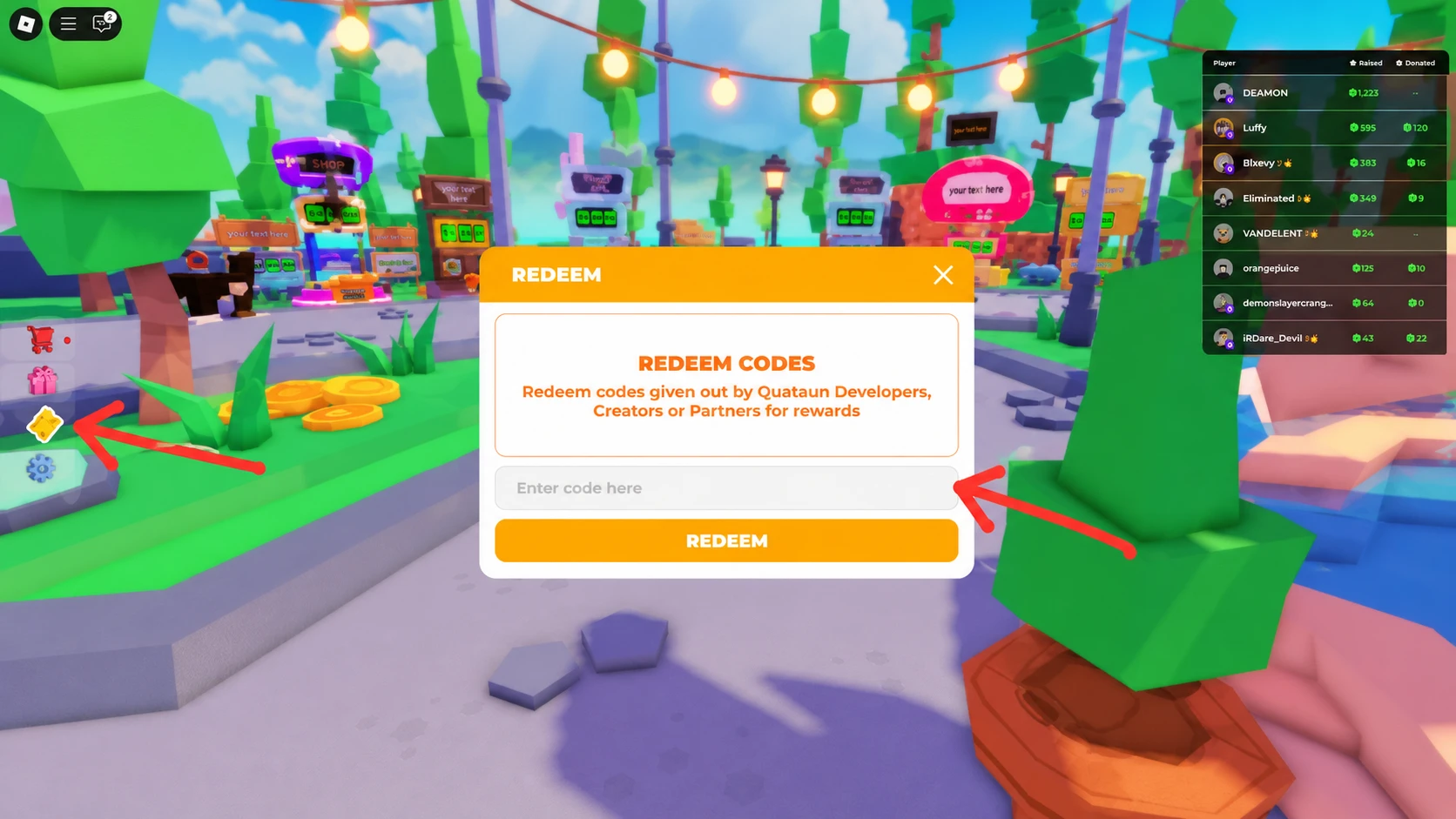 redeem Roblox pls donate Codes