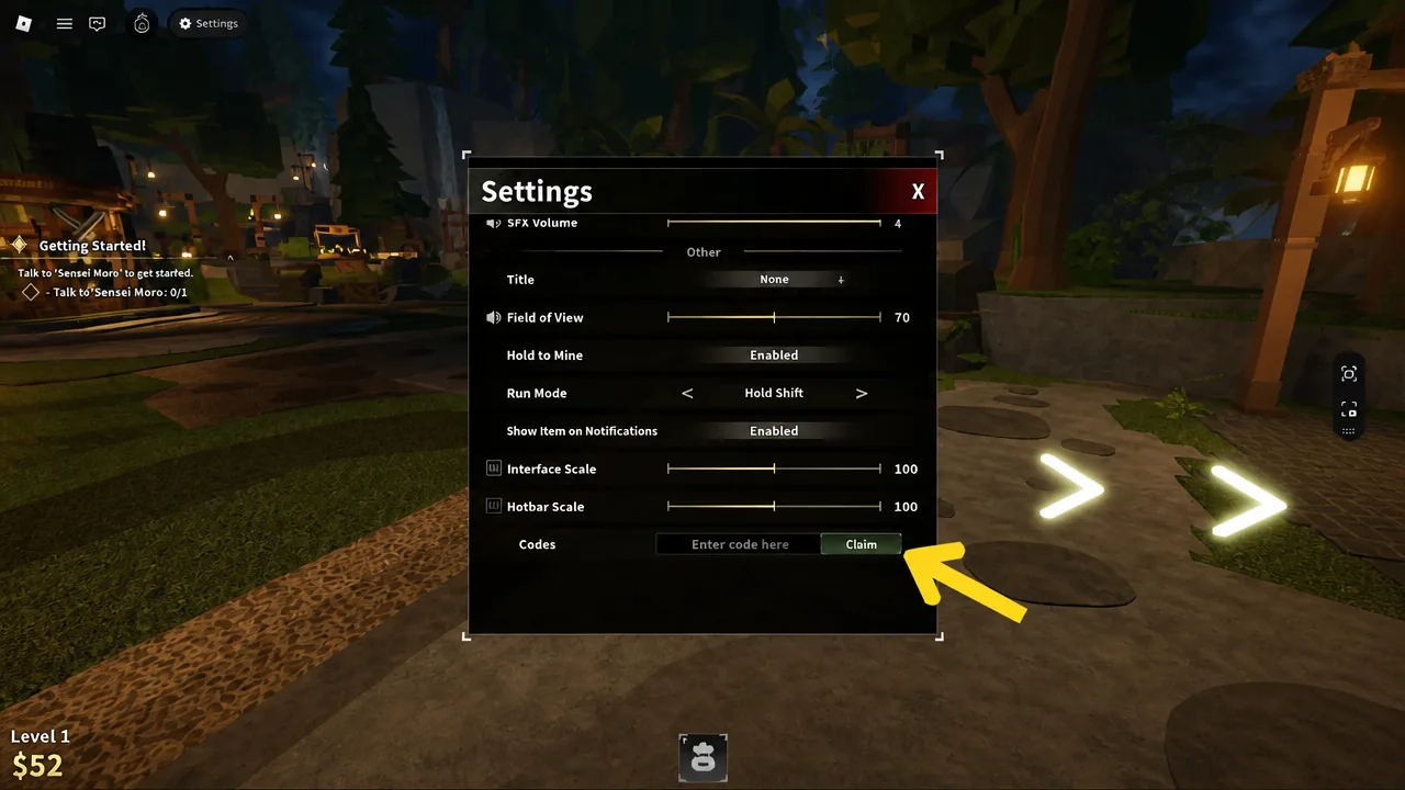 The Forge Codes redemption
