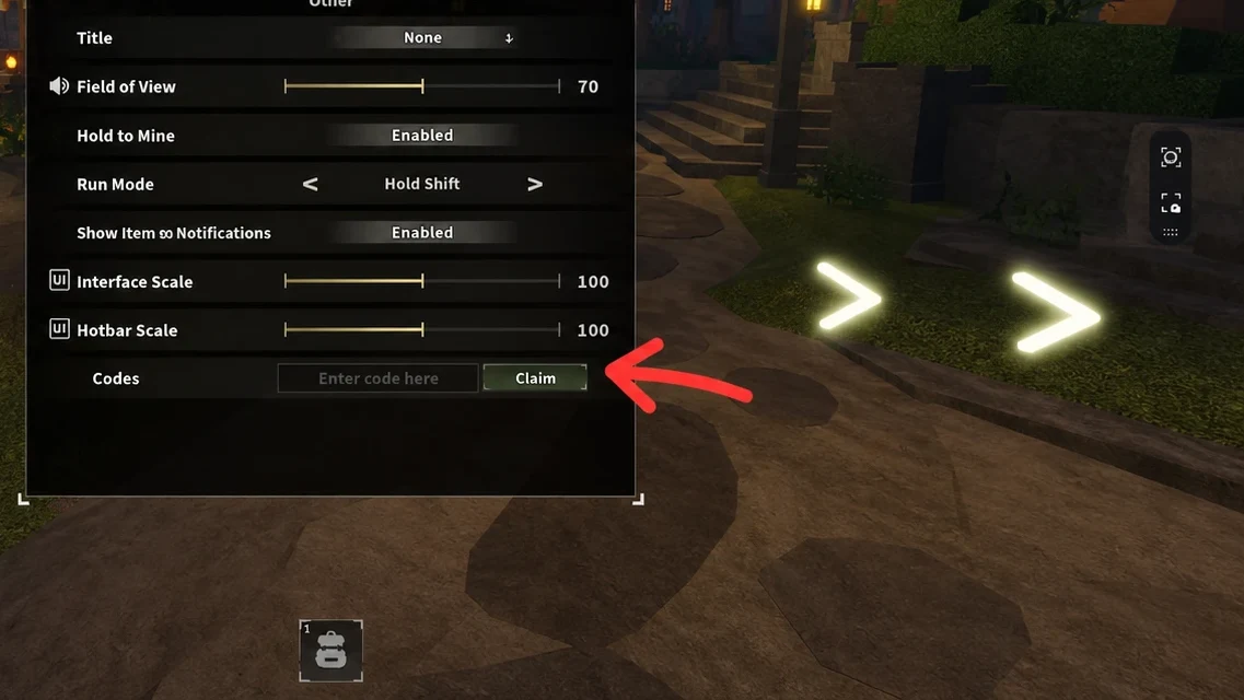 The Forge Codes redemption