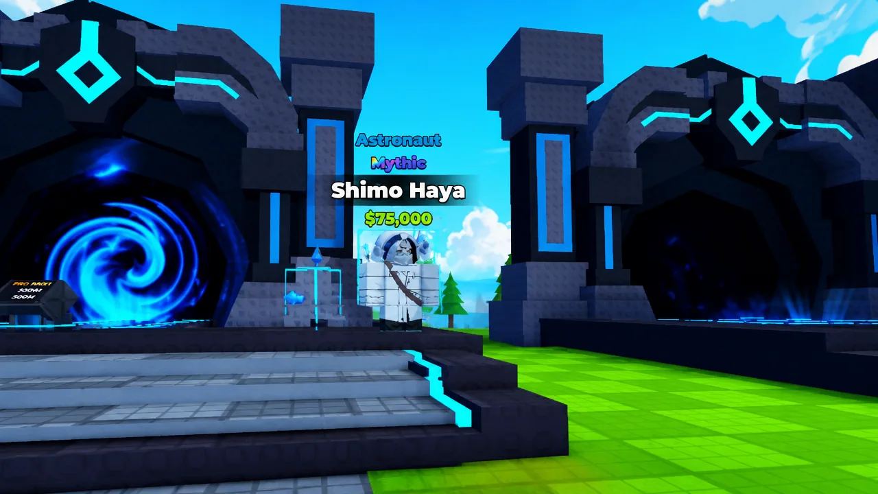 Shimo Haya with the Astronaut mutation shown in the item display