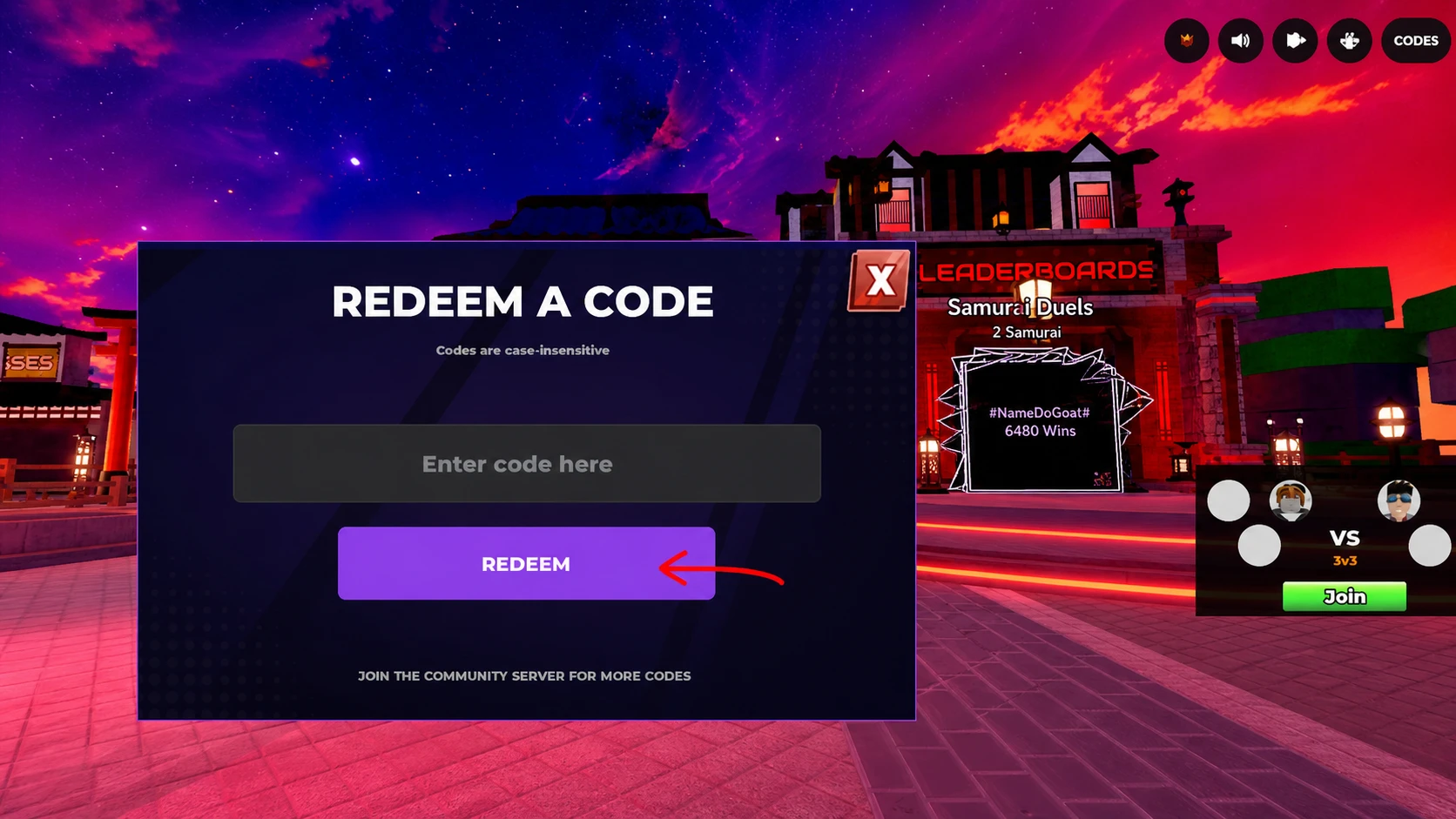 Samurai Duels codes redeem