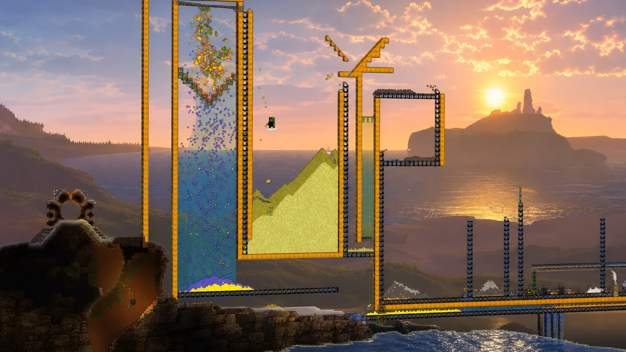 SANDUSTRY: How to Move Resources with Conveyors, Filters, and Pipes