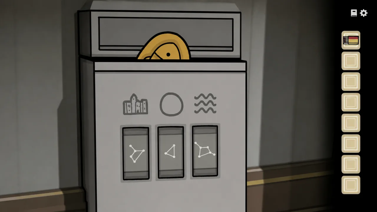 The code for the constellation puzzle box in Servant of the Lake