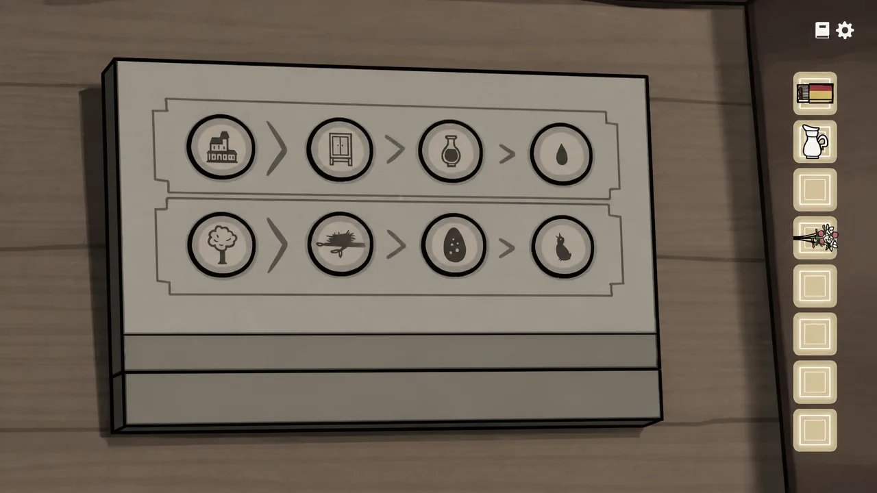 The stone tablets puzzle solution in Servant of the Lake