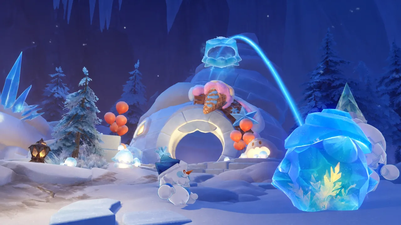 genshin-impact-small-jack-frost-big-problems-quest-how-trigger-where-find-location - repair the sign using the snowball launcher