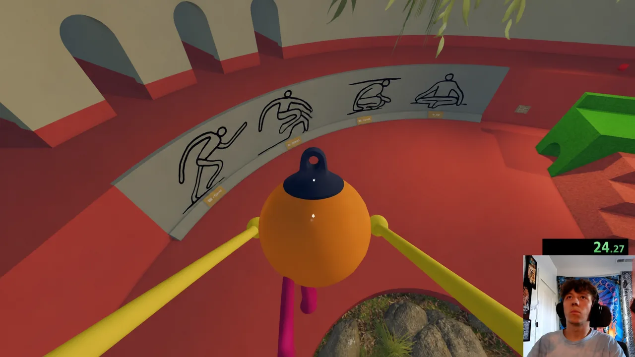 Character flying out of the tutorial area using the light bulb glitch