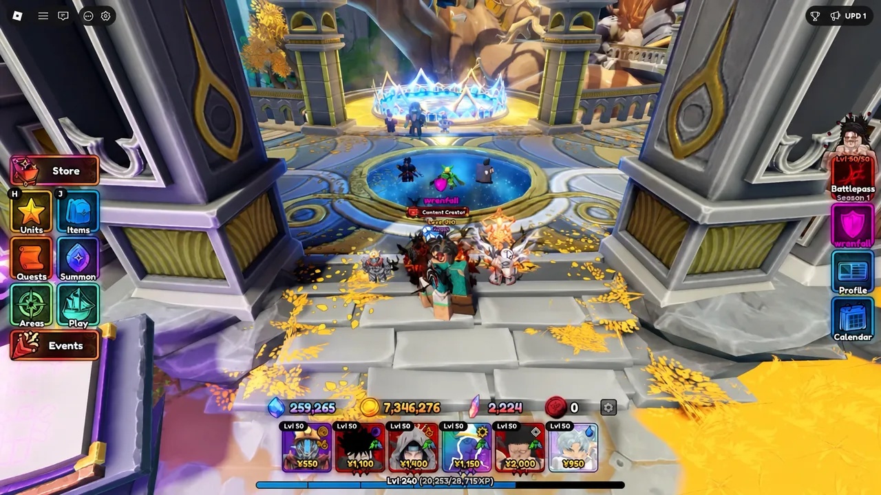 Anime Expeditions lobby with the side menu open before visiting the Shiny Transfer NPC