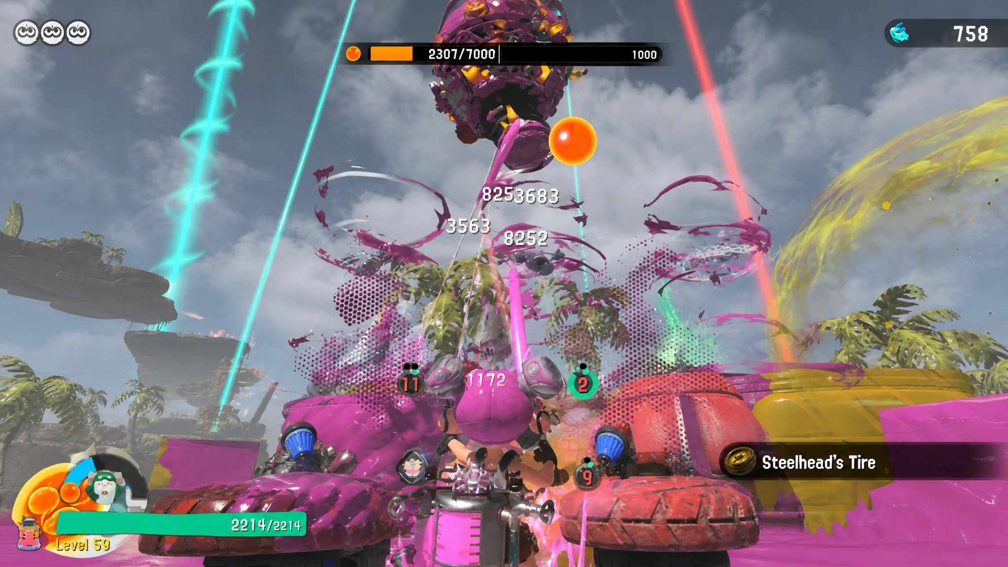 splatoon raiders best build - an enemy inflicted with scorch