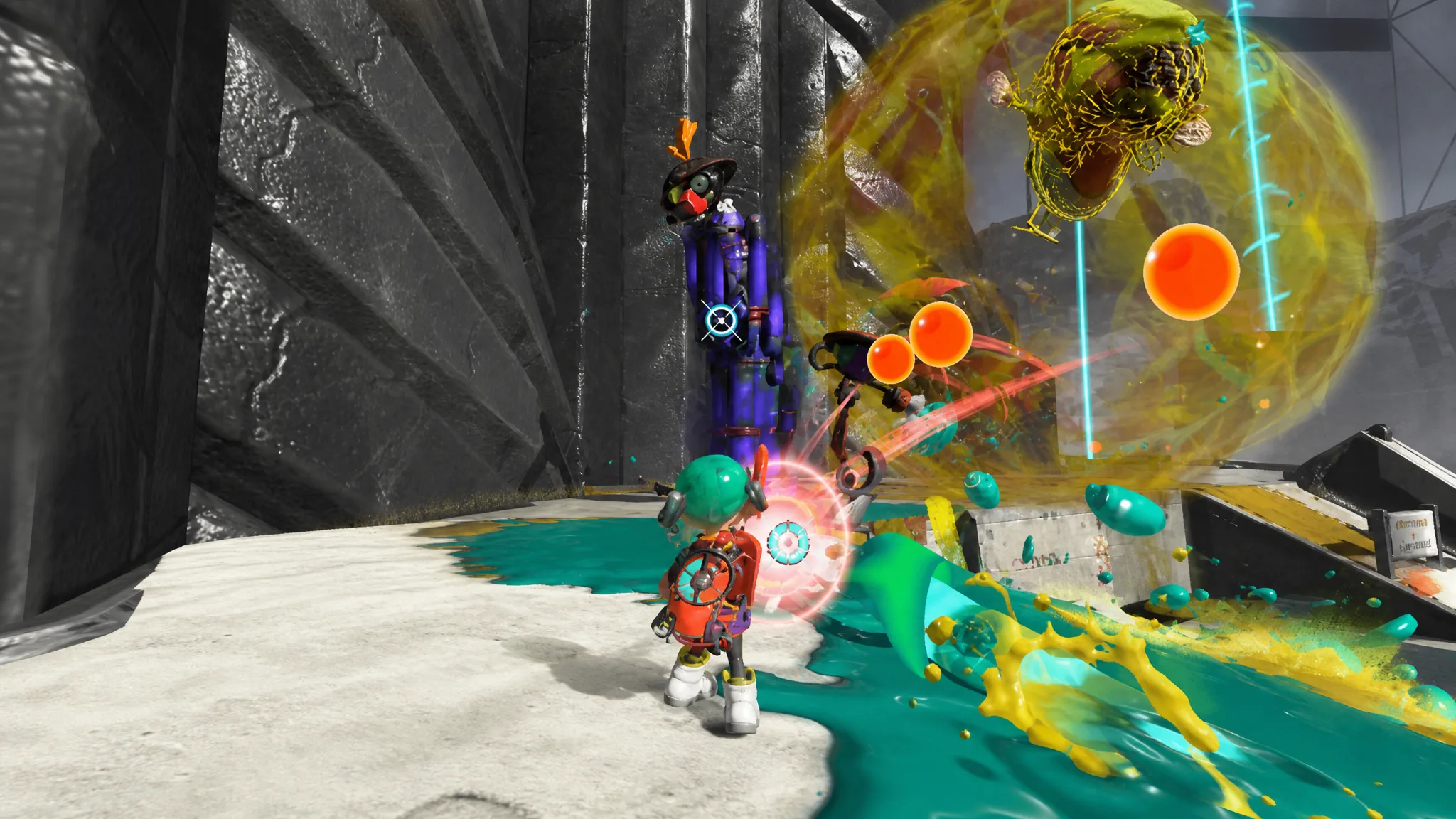 splatoon raiders best build - a fermented enemy dripping purple