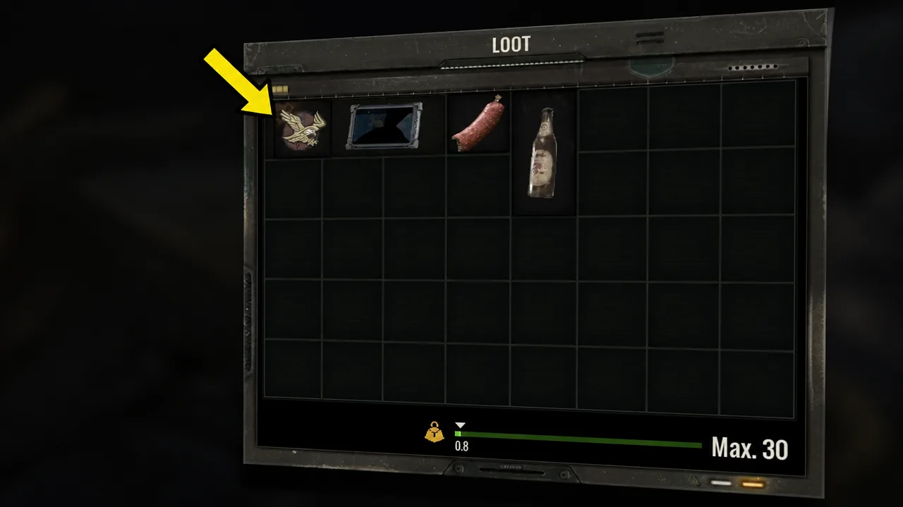 Loot window open on Fenrir's body with the first item highlighted for pickup.