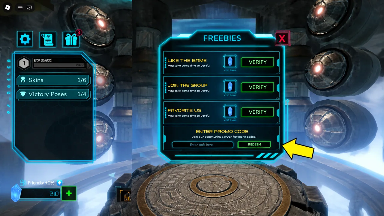 How to Redeem Codes in Steel Crossfire
