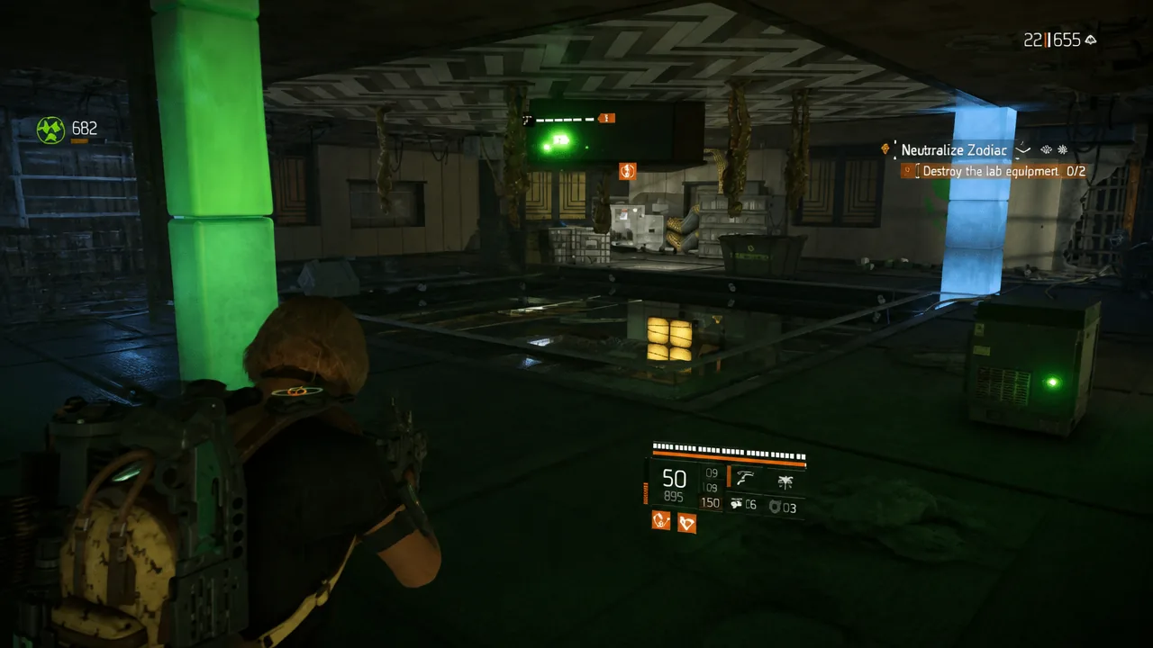 Lab equipment that you have to destroy with Thermite