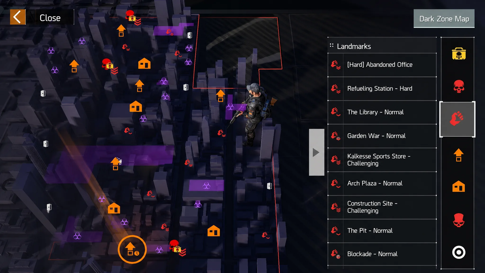 A landmark activity in the Dark Zone