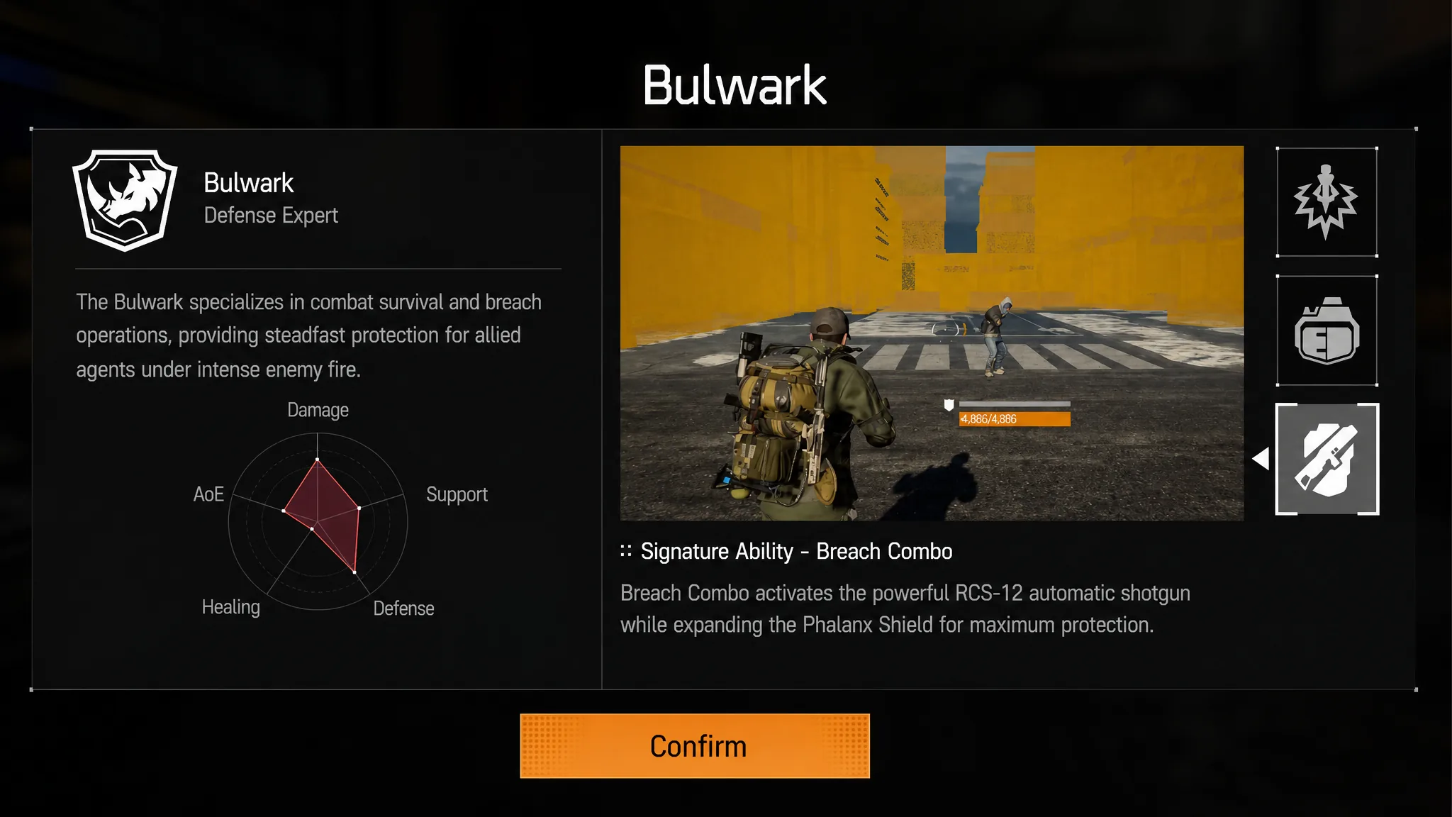 Bulwark Specialization in The Division Resurgence