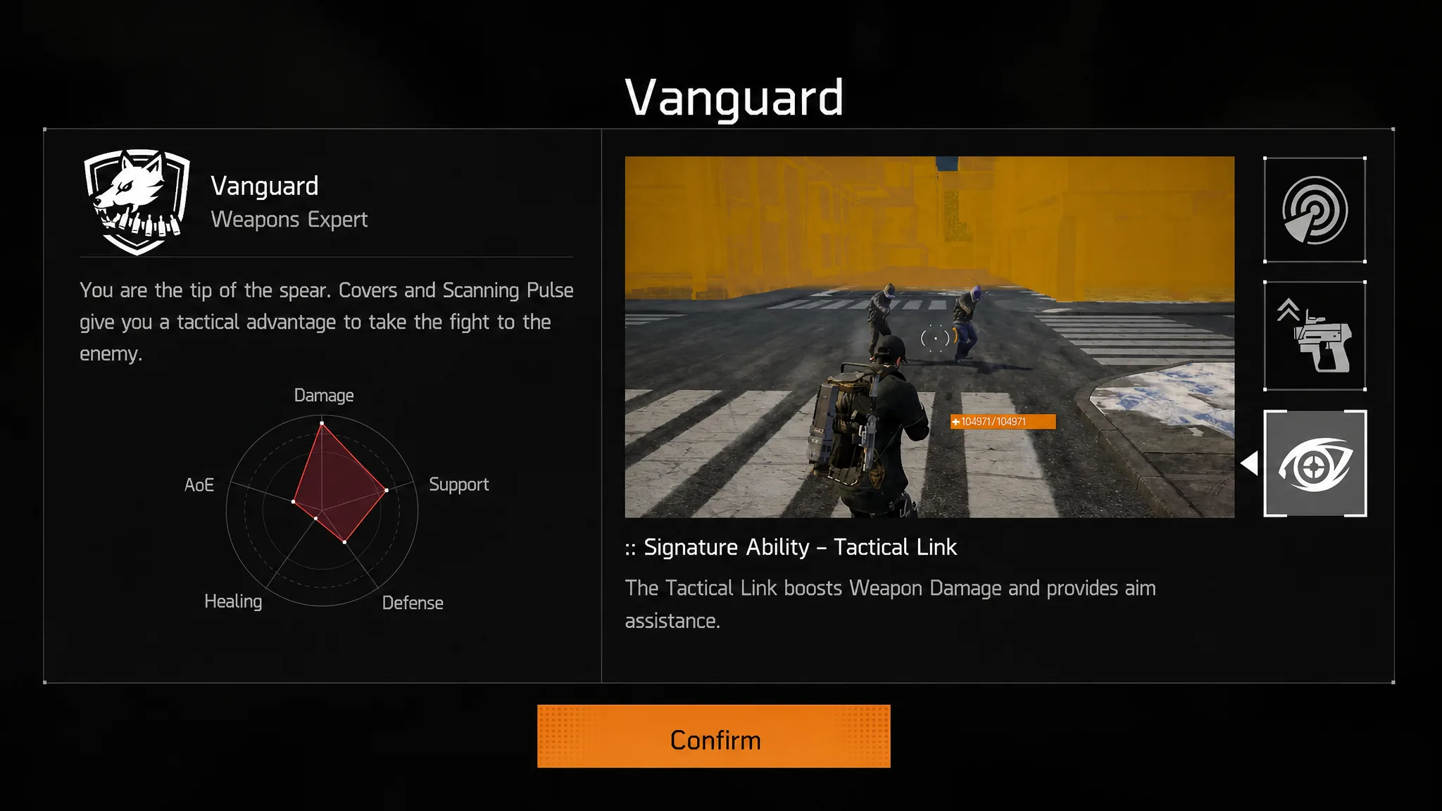 Vanguard Tactical Link in The Division Resurgence
