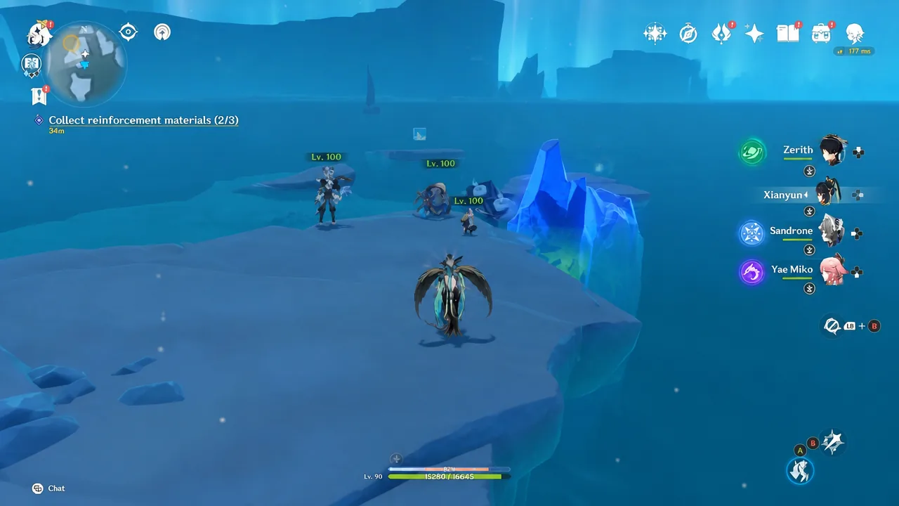 genshin-impact-the-sunken-ship-sailed-past-ringing-no-bells-collect-reinforcement-materials - beat enemies