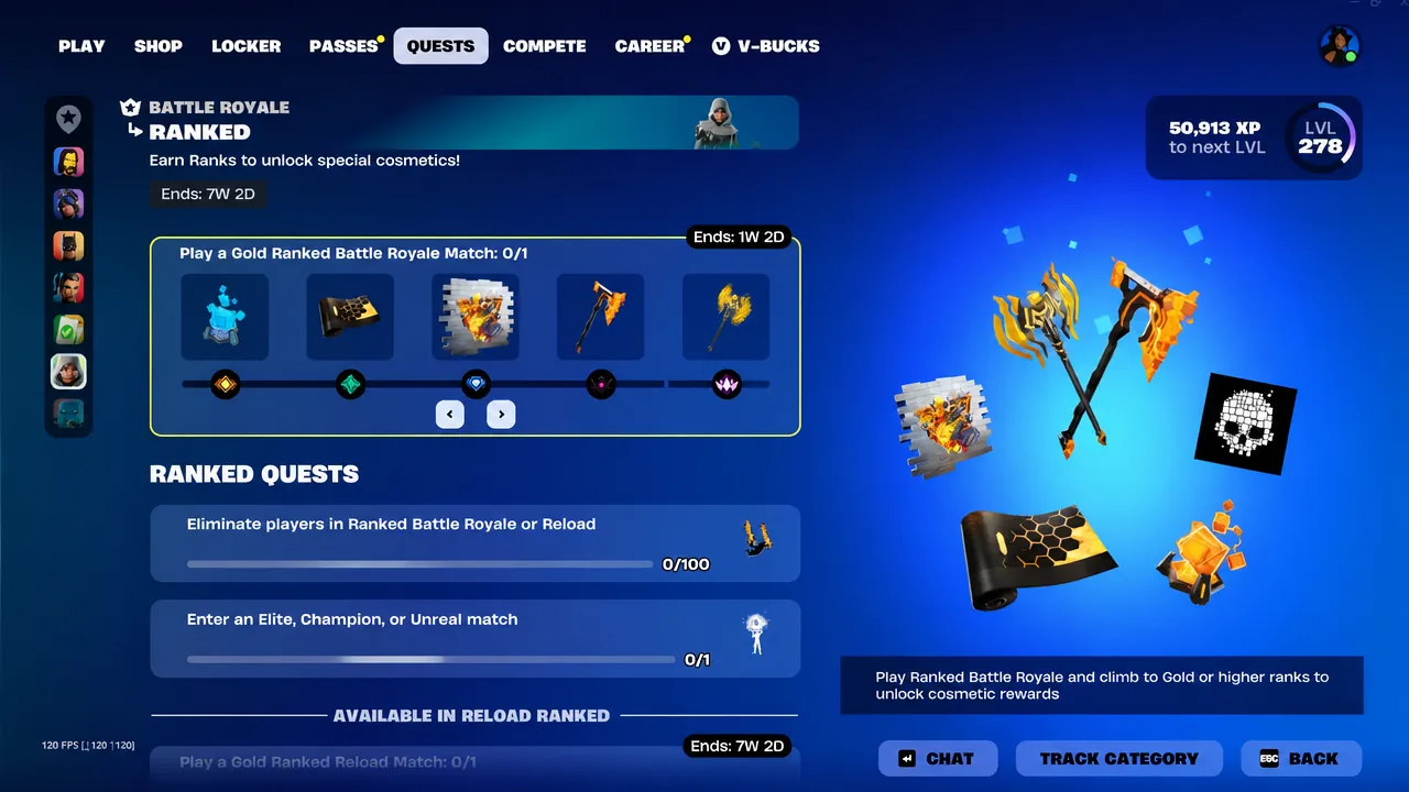 Fortnite Chapter 7 Season 3 Ranked Rewards