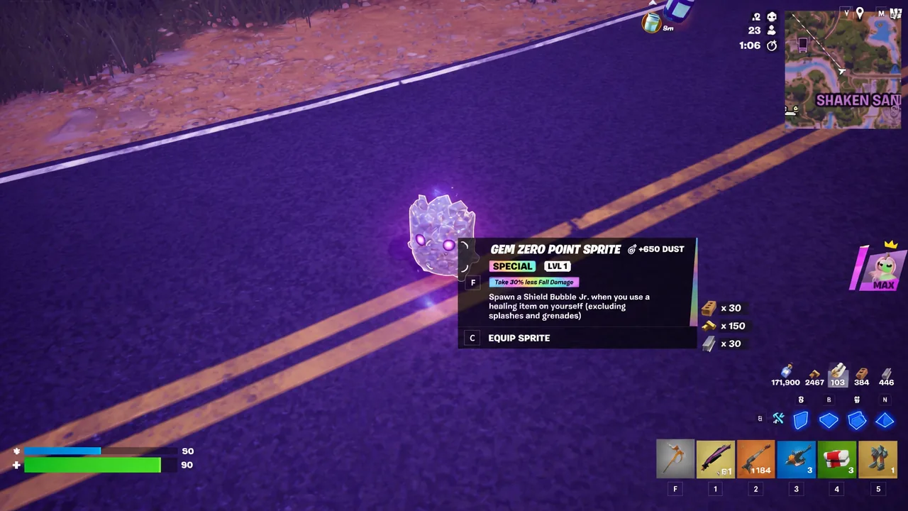 Gem Zero Point Sprite - Fortnite