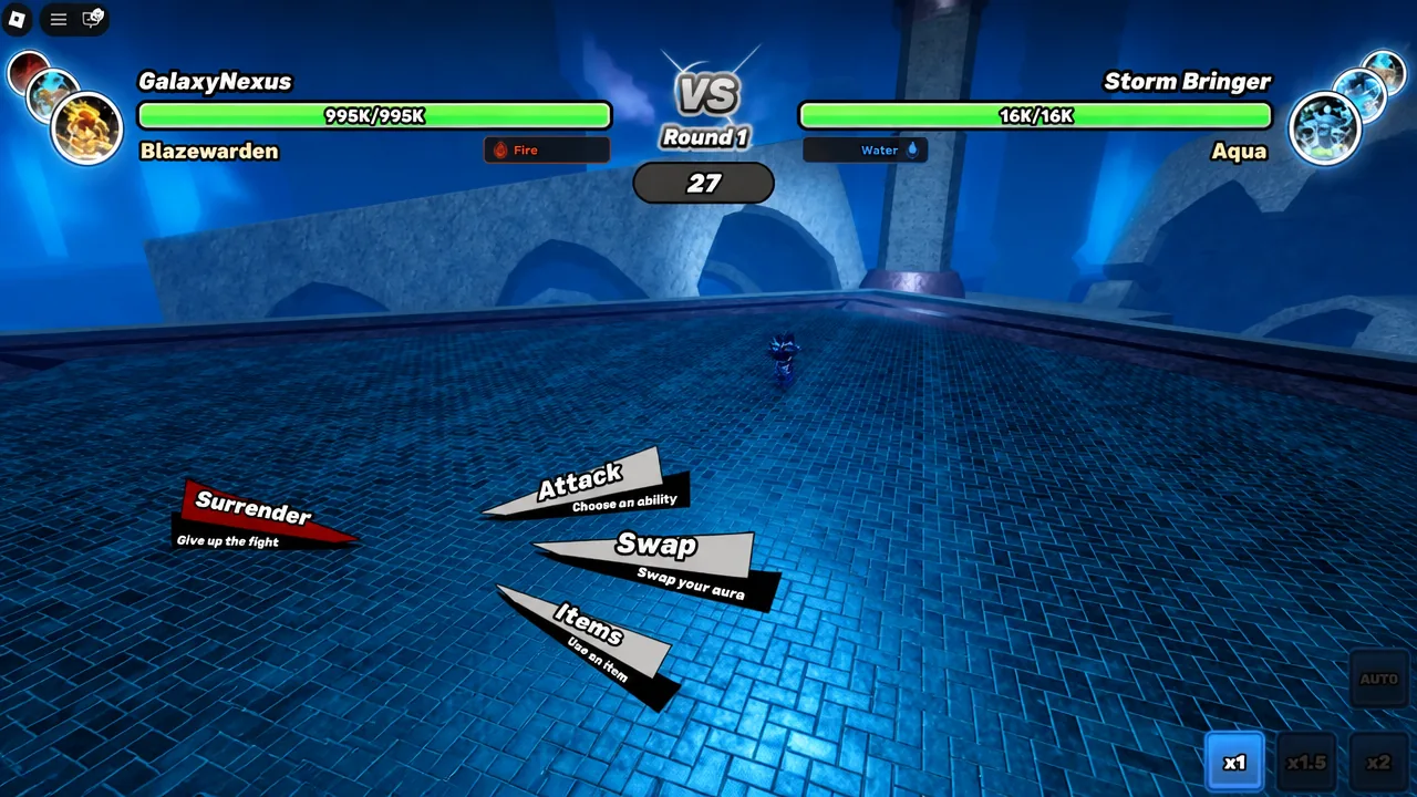 A player fighting against a boss in Unscathed