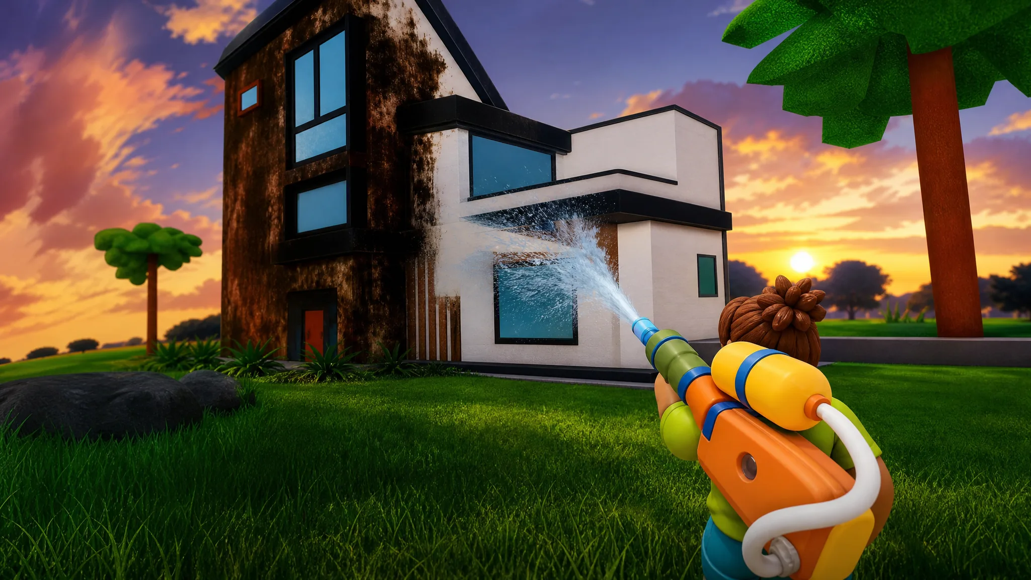 How to Get Started in Wash the House on Roblox