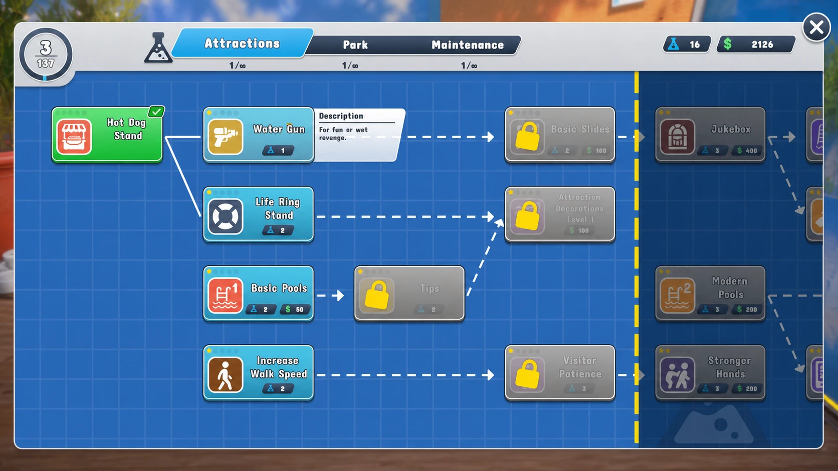 How To Unlock Water Gun Research in Waterpark Simulator