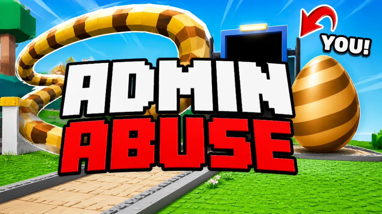 Steal An Egg key art showing the egg-collecting Roblox experience ahead of its Admin Abuse event