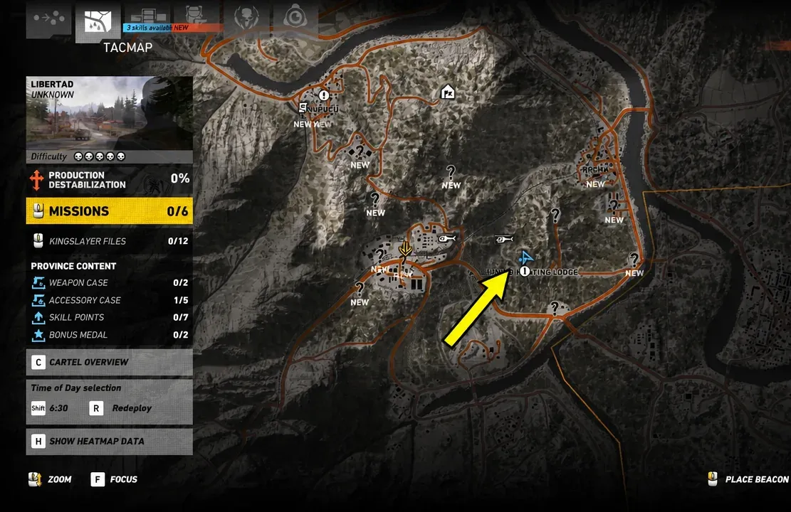 GR Wildlands M4A1 Map Location