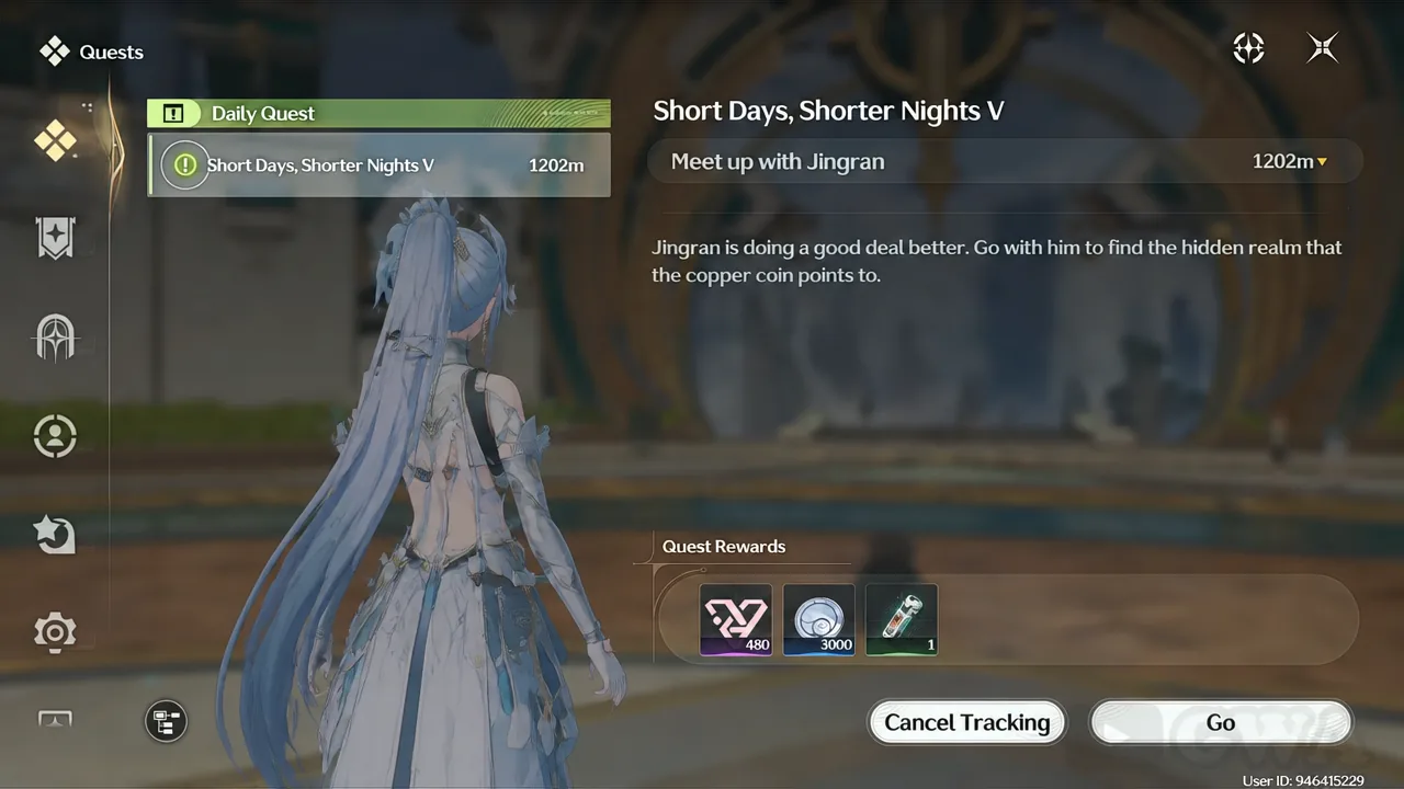 Short Days, Shorter Nights V selected with the Meet up with Jingran objective