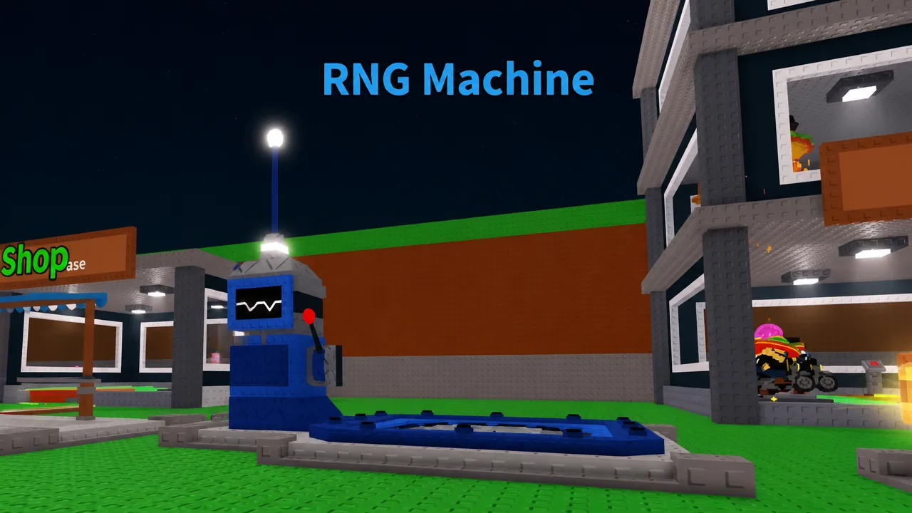 The RNG Machine in the outdoor shop area