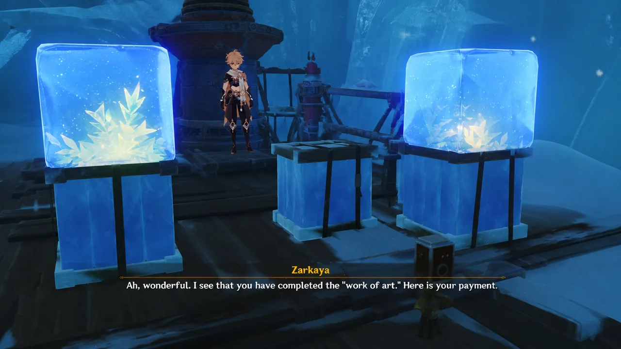 Zarkaya Prime Ice Construct Quest 4 In Genshin Impact