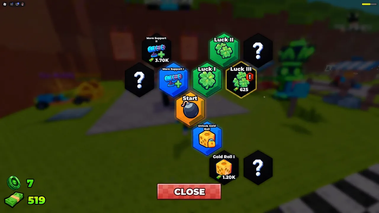 Skill Tree menu open with the More Support I node highlighted in blue