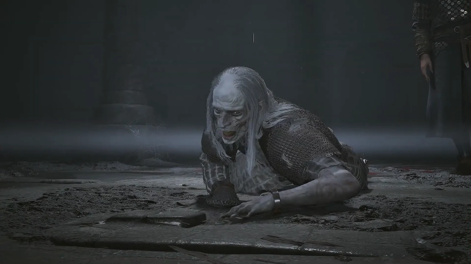 Mihai speaks to Coen in the crypt after the boss fight ends