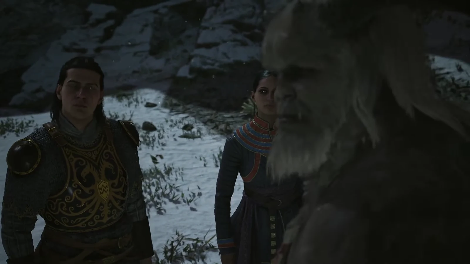 The Uriash Matriarch calling off her warriors and agreeing to speak with Coen